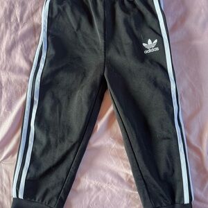 Adidas Kids Black Track Pants